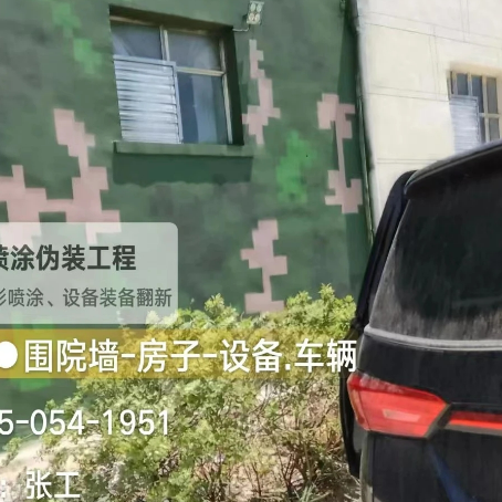 城口数码迷彩漆施工